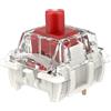 DRAOZA Gateron G Yellow Pro 3.0 - Switch a 3 pin pre-lubed RGB giallo, rosso per tastiera meccanica MX (72 pezzi 3 pin rosso)