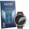 savvies Vetro Temperato per Garmin D2 Mach 2 | (47 mm) 3 Pezzi Chiara Protezione Schermo Made in Germany Glass Durezza 9H Anti-Graffio