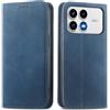 MOJIA Cover per Xiaomi Poco F9 Pro, Custodia Folio Portafoglio in Pelle PU [chiusura magnetica], Case a Libro con Guscio Interno in TPU, Supporto per Carte.. Blu