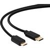 conecto Cavo di collegamento da USB C a Micro USB 2.0 da 1,00 m, contatti a spina placcati in oro, cavo dati e cavo di ricarica, nero