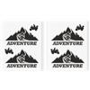 4R Quattroerre.it 6342 Adesivo Adventure Montagna, 10 x 12 cm (Confezione da 2)