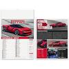 Hole Gadget Calendario Illustrato Supercar 2027, 30x47 cm, 12 Mesi con 12 Automobili, Retro Stampato con Info e Curiosità, Ampio Spazio per Appunti