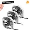 Phomemo 3x Nastro Phomemo P12 compatibile con nastro di ricarica Dymo LetraTag | 12mm x 4m, Compatibile con Dymo LetraTag LT-100T LT-100H 200B & P12 P12-pro LT12, Bianco su nero