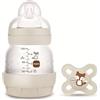 MAM Istruzioni in lingua straniera - MAM Biberon Anti-Colic + Ciuccio Start A112 Innovativo Sistema Anti-Colic Brevettato con Tettarella 0 in Silicone Skinsoft Tm Ultra Morbido per Bambini Dai 0 Mesi,
