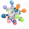 ANINGBOYZTZY Giochi Sonaglio e Dentizione per Neonati 0-12 Mesi - Palla Sensoriale in Silicone per Massaggiare le Gengive - Giocattolo Montessori BPA Free - Regalo per Bambini