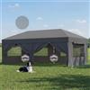 JUMMICO Gazebo 3x6m Pieghevole Impermeabile con Zanzariera - Grigio