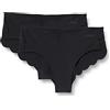 sloggi Donna Zero Modal 2.0 H Hipster 2P, Nero, XS