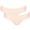 sloggi Donna Zero Microfibre 2.0 Hhipstring 2P, Cameo Brown, M