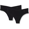 sloggi Donna Zero Modal 2.0 H Hipstring 2P, Nero, XL