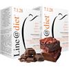 Line@Diet KETO BROWNIES Line@Diet | 14 monoporzioni | soffici spuntini CHETOGENICI al cioccolato dal delicato aroma di arancia | 1,6 carboidrati netti