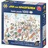 Jan Van Haasteren - Discesa frenetica della montagna - Van onderen - Puzzle per adulti, umoristico, cartone riciclato al 100%, 1000 pezzi, Jumbo
