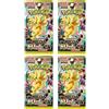 cardcosmos Pokemon - 4 buste di espansione giapponesi, carte Pokemon giapponesi + protezione per spedizione cardcosmos (Pokemon Mega Dream EX (M2a) High Class 4 Booster Packs - Giapponese - Nuovo e in confezione