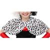I LOVE FANCY DRESS LTD Bambini Dalmata Stampa Evil Cane Donna Mantella - Perfetto per la Scuola Book Week e Giornata Mondiale del Libro Personaggio Costume Accessorio