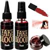 KutaKuta Set per Sangue Finto, Trucco Halloween Sangue Finto Lavabile Kit | Sangue Finto Spray+ Sangue Gocciolante+Plasma Coagulato per Vestiti Halloween Zombie Cosplay Vampire Costume Carnevali Film
