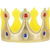 Veesper Corona d'oro, Cappello da Corona per Bambini con Gemme, corone re riutilizzabili per Bambini, Ragazzi, Ragazze, Feste di Compleanno Celebrazione bomboniere