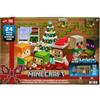 Mattel Minecraft - Mini Teste Mob Calendario dell'Avvento, con 24 sorprese, una per ogni giorno, personaggi e accessori dal design pixelato del videogioco, giocattolo per bambini, 6+ anni, HND33