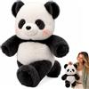DAJASD Peluche Panda Che Corre, Peluche semovente da 45 cm | Antistress e Rilassante, Peluche Interattivo, Regalo per Bambini e Adulti (Nero)