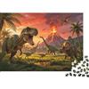 DAFUfbw Dinosaur Extinction Adulto Jigsaws 1000 Pezzi Materiale Riciclabile Jurassic Period Puzzle Family Tempo di Gioco Accessori Perfect per la Famiglia And Friends Compleanni 38x26cm/1000pcs