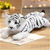 TRAVELKNOT Grande Bianca Tigre Peluche 60CM, Morbido Tigre Giocattolo | Carino peluche tigre bianca, realistico morbido, regalo di compleanno per ragazzi ragazze, bambini, decorazione degli interni
