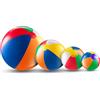 Bedwina Set di 4 da spiaggia gonfiabili arcobaleno - Misure 15, 30, 41 e 61 cm | Giocattoli colorati per bambini, giochi estivi e divertimento all'aria aperta