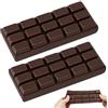 Hpbaggy Set di 2 Squishy al cioccolato a lento ritorno di forma | Gioco sensoriale antistress al cioccolato - Squishy al cioccolato per alleviare lo stress (per bambini e adulti)