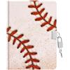 WERNNSAI Diario per Bambini per Ragazzi Diario di Sport - Diarios luminoso per Bambini per Baseball con lucchetto e Chiavi, Blocco Note per la Scuola A5 a Righe, Quaderno per Giochi Regalo