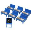 TOYANDONA Set di mobili in classe per casa delle bambole, 13 pezzi, accessori scolastici in miniatura con scrivania, sedia, lavagna e libreria, set da gioco per imparare a giocare e diorama