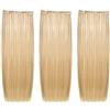 She 3 FASCE EXTENSION CAPELLI VERI CON CLIP LUNGHE 50/55 cm SHATUSH SHE