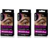 Syoss Brow Nero (10ml), Tinta sopracciglia permanente, Tintura sopracciglia resistente ad acqua e sbavature, Colore intenso per sopracciglia per 10 applicazioni, Formula vegana, 3 confezioni
