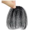 SDA287MZ donne Frangia for uomo con clip in capelli veri, frangia finta naturale, alta sulla fronte, extension(Natural black,Piccolo)