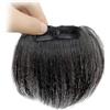 SDA287MZ donne Frangia for uomo con clip in capelli veri, frangia finta naturale, alta sulla fronte, extension(Brown black,M)
