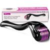 YISEMEYA Derma-Roller da 0,25 mm, 540 micro aghi in titanio, per la rigenerazione della pelle, la cura del viso, stimolare la ricrescita dei capelli/la crescita della barba, ridurre la caduta dei capelli