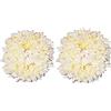 velvet london 2 fasce artificiali per capelli Gajra, chignon floreali per capelli da sposa, accessori per capelli profumati, fiori bianchi artificiali Gajra per capelli