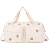 Umllpet Borsa Parto Ospedale Mamma 48×22×26 cm, Borsa Maternità con Cambio Neonato in Cotone Ricamato, per Passeggino, Viaggio e Cambio Pannolini