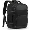 Telura Per Ryanair Cabin Bags 40x30x20, Zaino da Viaggio Espandibile, Nero