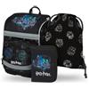 Baagl Set di 3 zaini da scuola per ragazzi e ragazze, zaino per scuola elementare con cintura toracica, cintura in vita, zaino ergonomico per la scuola, 21 l, Harry Potter, Hogwarts Lumos, Mittelgroße