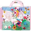 Avenir 6301895 - Gioco da colorare, 4 in 1, libro di attività, fai da te, set creativo con immagini da colorare, timbri, stencil e giochi puzzle, per bambini dai 3 anni in su