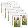 DAJAVE 20 cornici portafoto 10 x 15 cm, per parete e tavolo, 10 x 15 cm, colore nero, per l'uso in uffici e appartamenti (Bianco)