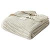 HISASHI AUSTINCIAGA Coperta in maglia plaid per divano Copriletto Coperta da letto nordico Calda Morbida con frange Fatta a mano Per spiaggia Tutte le stagioni Acrilico