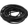 PATIKIL 3 mm x 5.5 Iarde Cordino Cuoio in Pelle, Stringa Rotonda 1 Treccia Cordoncino per Collane Intrecciata Lacci Da Scarpe Bracciale Cordino DIY Artigianato, Nero Lucido