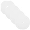 ABOOFAN Copri Scopino WC Bianco in Pp 4 Pezzi Blocco Odore per Sistema di Pulizia Bagno Antiscivolo e Resistente