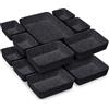 Cinnani Organizer Cassetti 14 Pezzi, Contenitori per cassetti in Feltro di Impilabili 4 Taglie, Organizer Cassetto da Scrivania, Scatole Stoccaggio Cassetti Contenitori Cassetti, Grigio Scuro