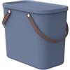 Rotho Albula - Scatola portaoggetti da 25 l con coperchio, in plastica (PP riciclato), 25 l (40,0 x 23,5 x 34,0 cm)