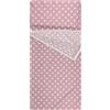 Panini Tessuti Sacco nanna Estivo personalizzato con nome stampato o ricamato per Bimbo e Bimba da 2 a 6 Anni - Tessuto 100% Cotone-Copertina Asilo-Cuori Rosa