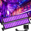 T-SUN 2 Pezzi Luce Nera UV, 72W Faretto UV LED, 1000LM Faretto Ultravioletta, Regolabile a 360°, cavo di Alimentazione da 1,8 m, 400-405NM Black Light per la Discoteca Della Festa Natale Halloween