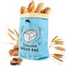 leyomgamz Sacchetto Pane in Cera d'api Riutilizzabile, Sacchetti per Pane in Stoffa, Bread Bag per Conservare Pane Fresco, Sacchetto per Pane Lavabile con Chiusura Doppia, conservare gli alimenti freschi