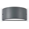 L'Aquila Design Arredamenti IDEAL LUX lampada da parete Rex2 montatura di colore antracite in alluminioREX2-AP1-ANTRACITE