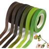 LuminaryLair 6 Pezzi 12mm x 27m Guttaperca Verde Adesiva per Fiori | Nastri Fioristi per Bouquet Avvolgere, Rotolo di Nastro Adesivo per Fioristi, Rotoli Nastro Fiorista Verde, per Bouquet, Diy