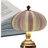 Ghjkldha Luce notturna a riccio di mare, lampada da tavolo vintage con riccio di mare, lampada da tavolo portatile per comodino, camera da letto, lampada da scrivania per soggiorno, camera dei bambini