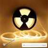 MALIIGAZA Striscia LED COB 230 V IP67 10 m bianco caldo 3000 K 296 LED/m ad alta densità senza driver diretto AC 220 V dimmerabile ritagliabile 12,5 cm flessibile con tubo di protezione in PVC per interni ed